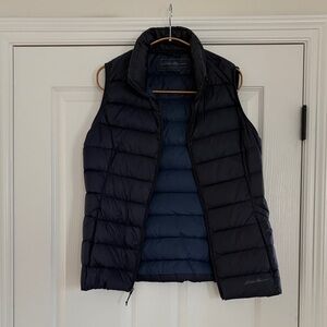 Eddie Bauer Dark Blue Quilted Vest